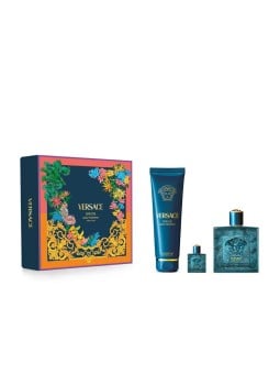 Versace SET DI PROFUMI EROS 3 PEZZI Eau de Parfum spray 100 ml + Shower gel 150 ml + Mini Eau de Parfum 1 unit uomo
