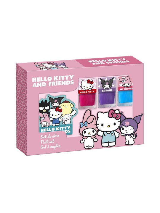 Lorenay SET DI UNGHIE HELLO KITTY E AMICI 3 PEZZI 3 nail polishes unisex