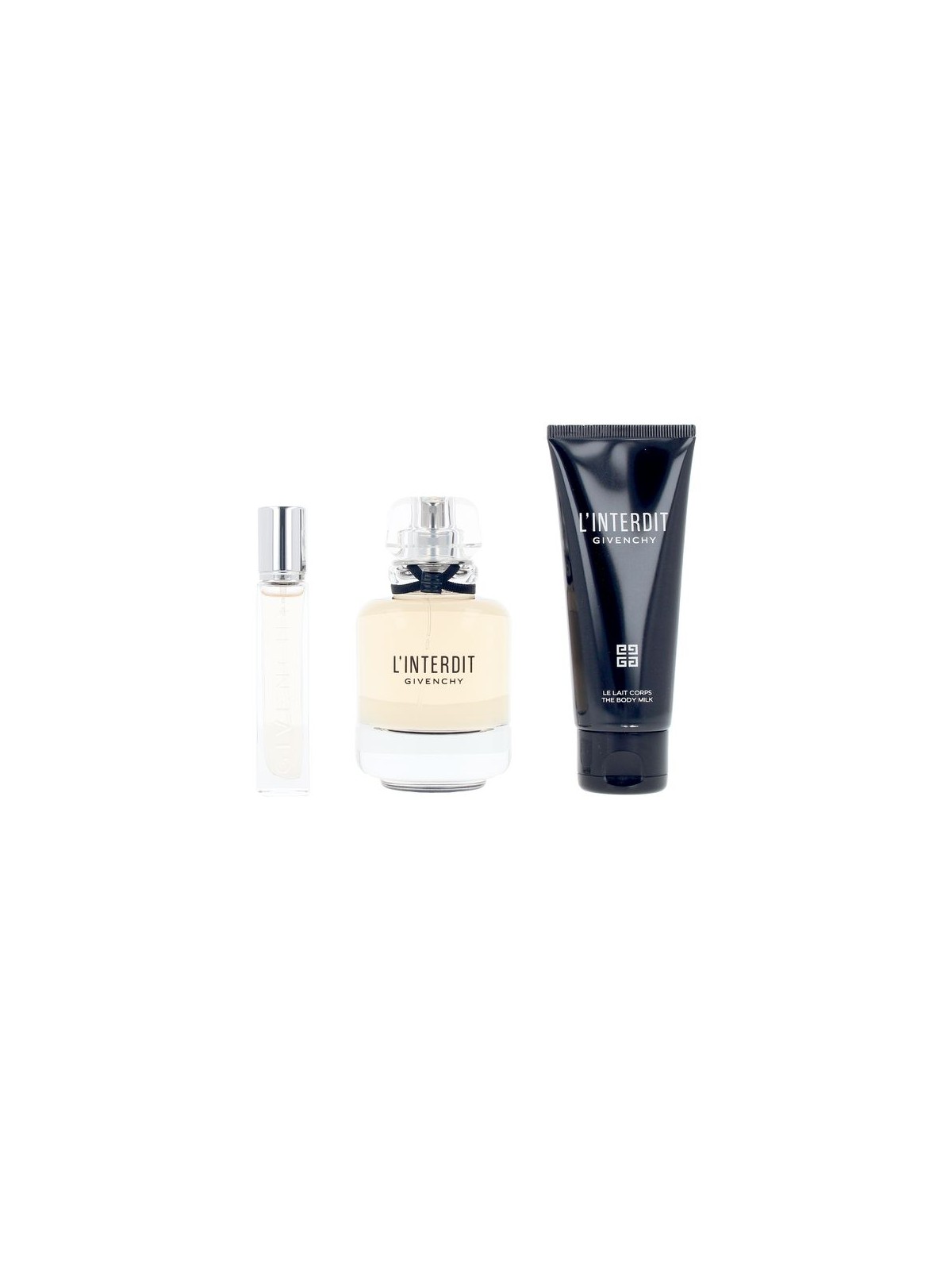 Givenchy Set L'INTERDIT da 3 pezzi Eau de Parfum spray 80 ml + Body Lotion 75 ml + Eaur de Parfum spray 12.5 ml unisex