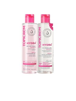 Topicrem SET PER LA ROUTINE VISO HYDRA+ 2 pezzi Cleansing gel 200 ml + Micellar water 200 ml unisex