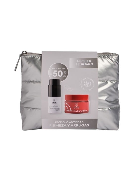 Usu Cosmetics Set Skin-K Pause Crema + Siero 2 pezzi Cream 50 ml + Eye contour cream 15 ml + Toiletry bag 1 unit unisex