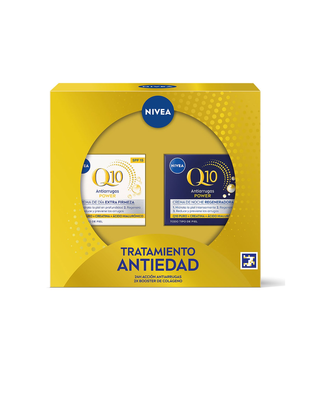 Nivea SET TRATTAMENTO ANTI-ETÀ Q10 2 pezzi day cream + night cream unisex