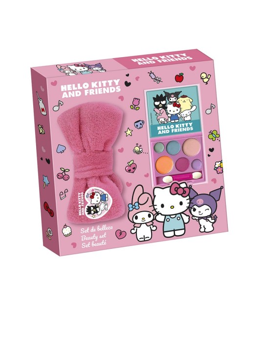 Lorenay SET TRUCCHI HELLO KITTY E AMICI 2 pezzi turban hair + eyeshadow palette unisex