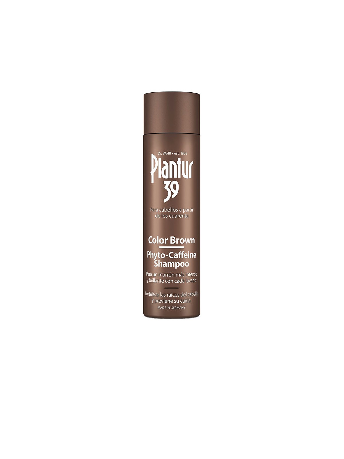 Plantur 39 Shampoo anticaduta PHYTO-CAFFEINE COLOR BROWN per capelli castani 250ml donna