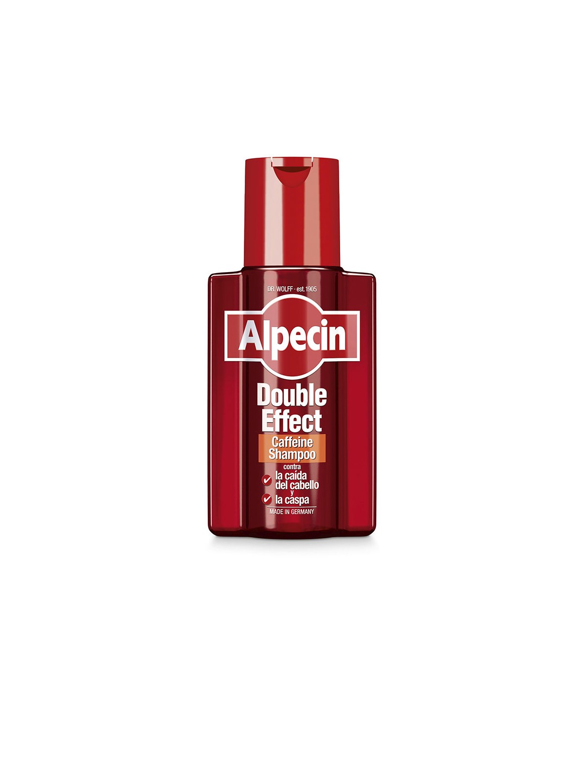 Alpecin Shampoo antiforfora e anticaduta con doppia azione alla caffeina, 200ml uomo