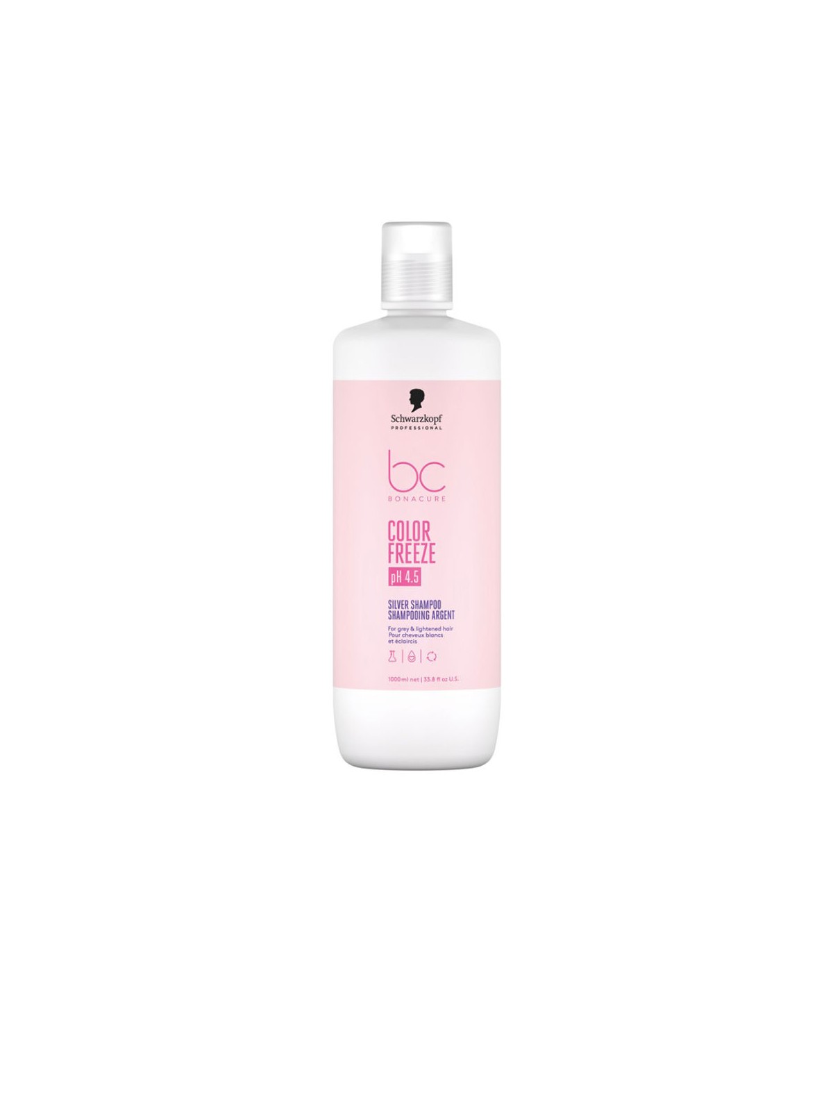 Schwarzkopf Shampoo BC COLOR FREEZE color argento 1000ml unisex