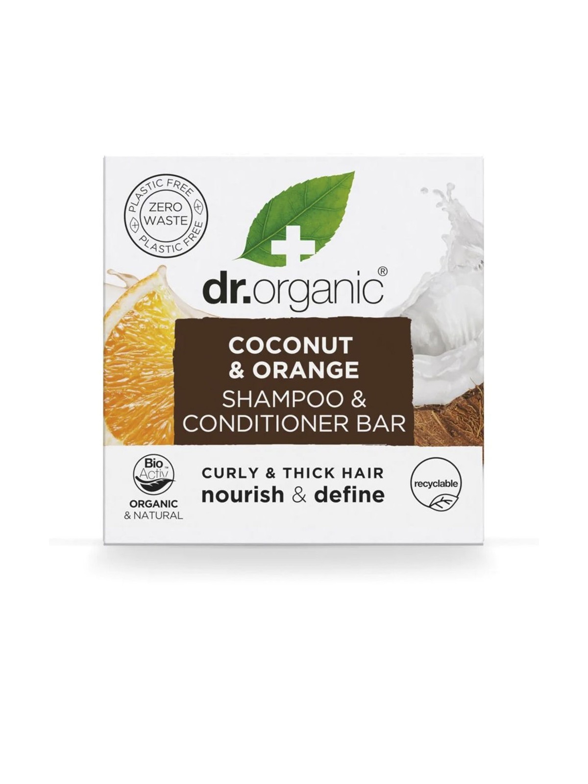 Dr. Organic Shampoo e balsamo COCCO E ARANCIA sodio 75gr donna