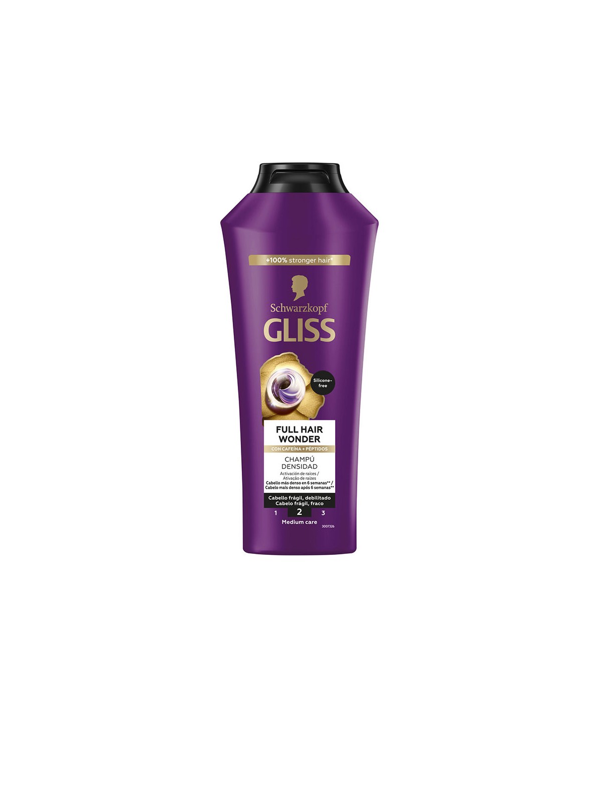 Schwarzkopf Mass Market Shampoo GLISS FULL HAIR WONDER per una densità eccezionale dei capelli, 400ml unisex