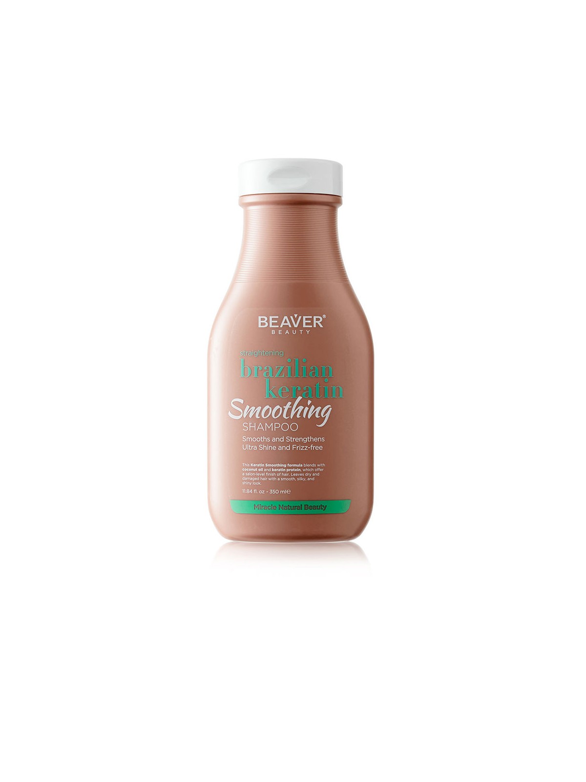 Beaver Shampoo lisciante alla cheratina brasiliana 350ml unisex