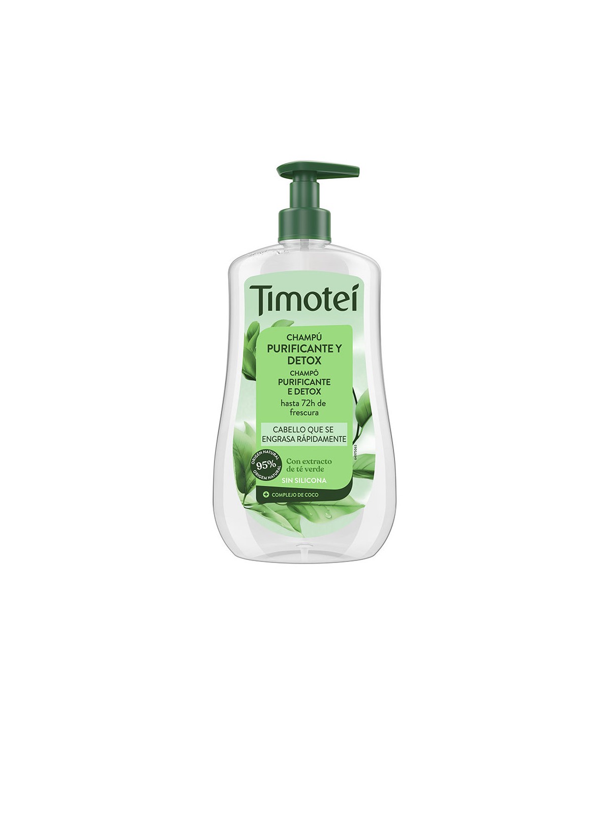 Timotei Shampoo purificante e detox TIMOTEI con estratto di tè verde per capelligrassi 600ml unisex