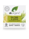 Dr. Organic Shampoo solido all'olio di tea tree e limone 75 g donna
