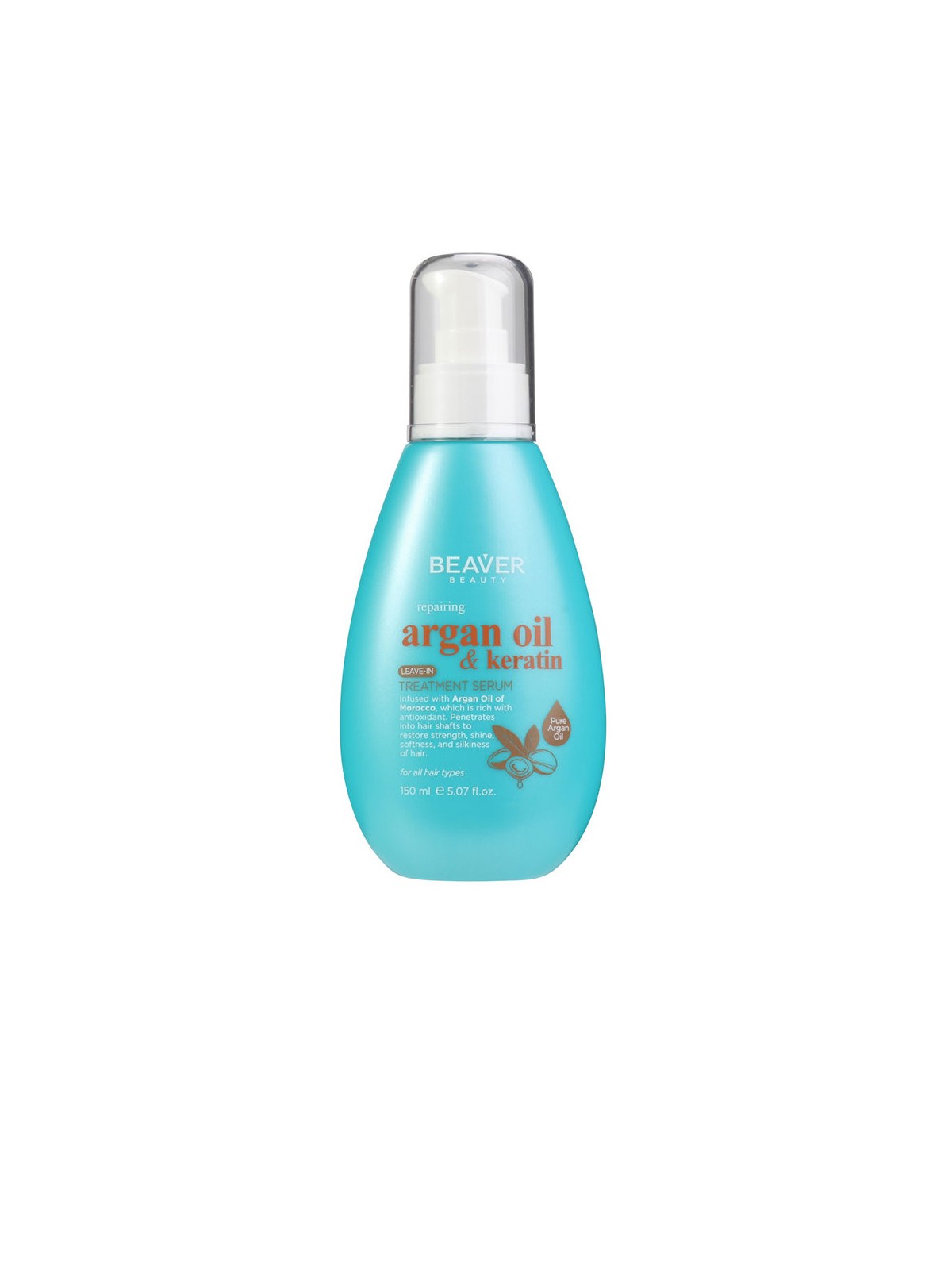 Beaver Siero senza risciacquo all'olio di argan e cheratina 250ml unisex