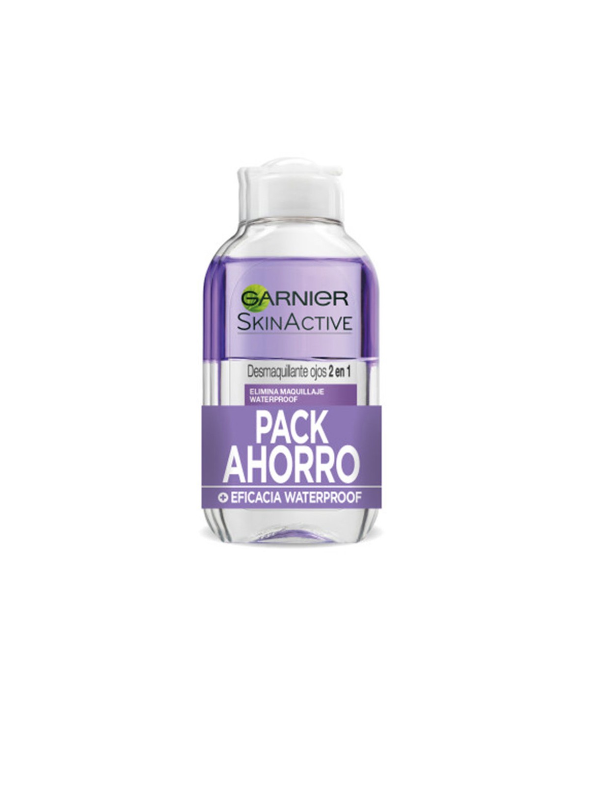 Garnier SKINACTIVE Struccante occhi 2 in 1, confezione da 2 x 125ml unisex