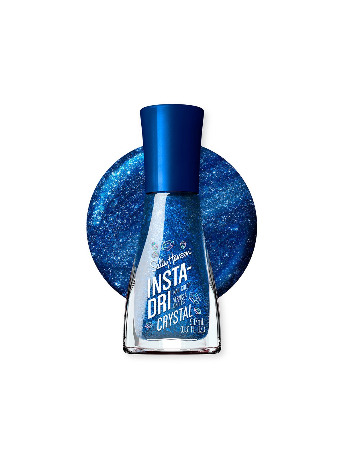 Sally Hansen Smalto per unghie INSTA-DRI CHROME n.123-Cpbalt Blue 9ml unisex