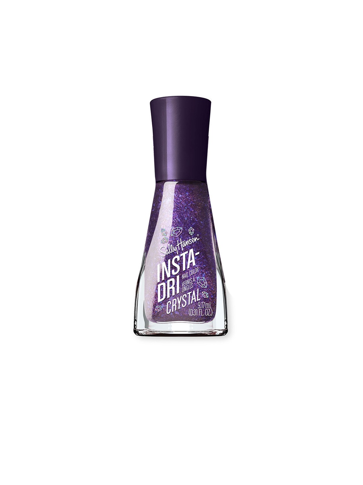 Sally Hansen Smalto per unghie INSTA-DRI CHROME n.124-Amethyst Allure 9ml unisex