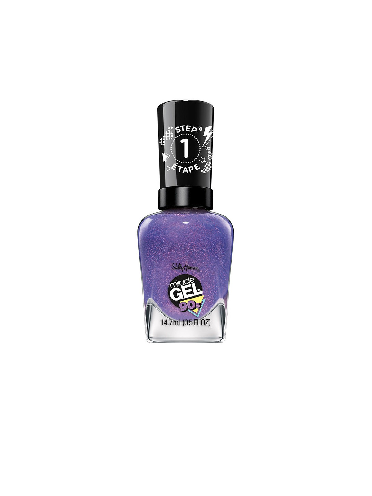 Sally Hansen Smalto per unghie MIRACLE GEL anni '90 n.888 - Punta satinata 14,7ml unisex
