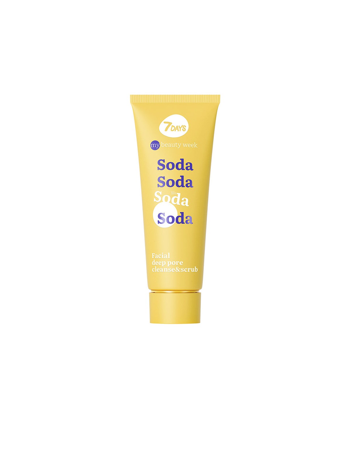 7days SODA Detergente viso esfoliante per pori profondi 80ml donna