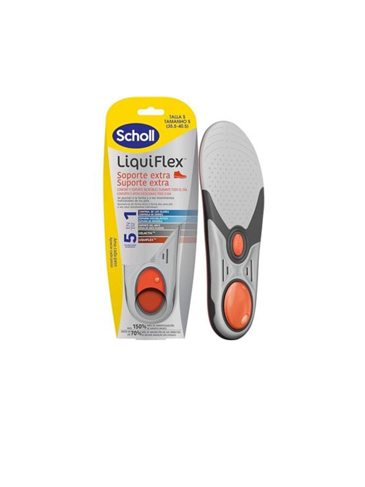Scholl Solette di supporto rinforzate LIQUIFLEX n.Taglia 35.5-40.5 1 unità unisex