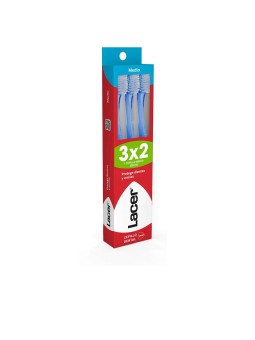 Lacer Spazzolini da denti di medie dimensioni, confezione da 3 pezzi unisex