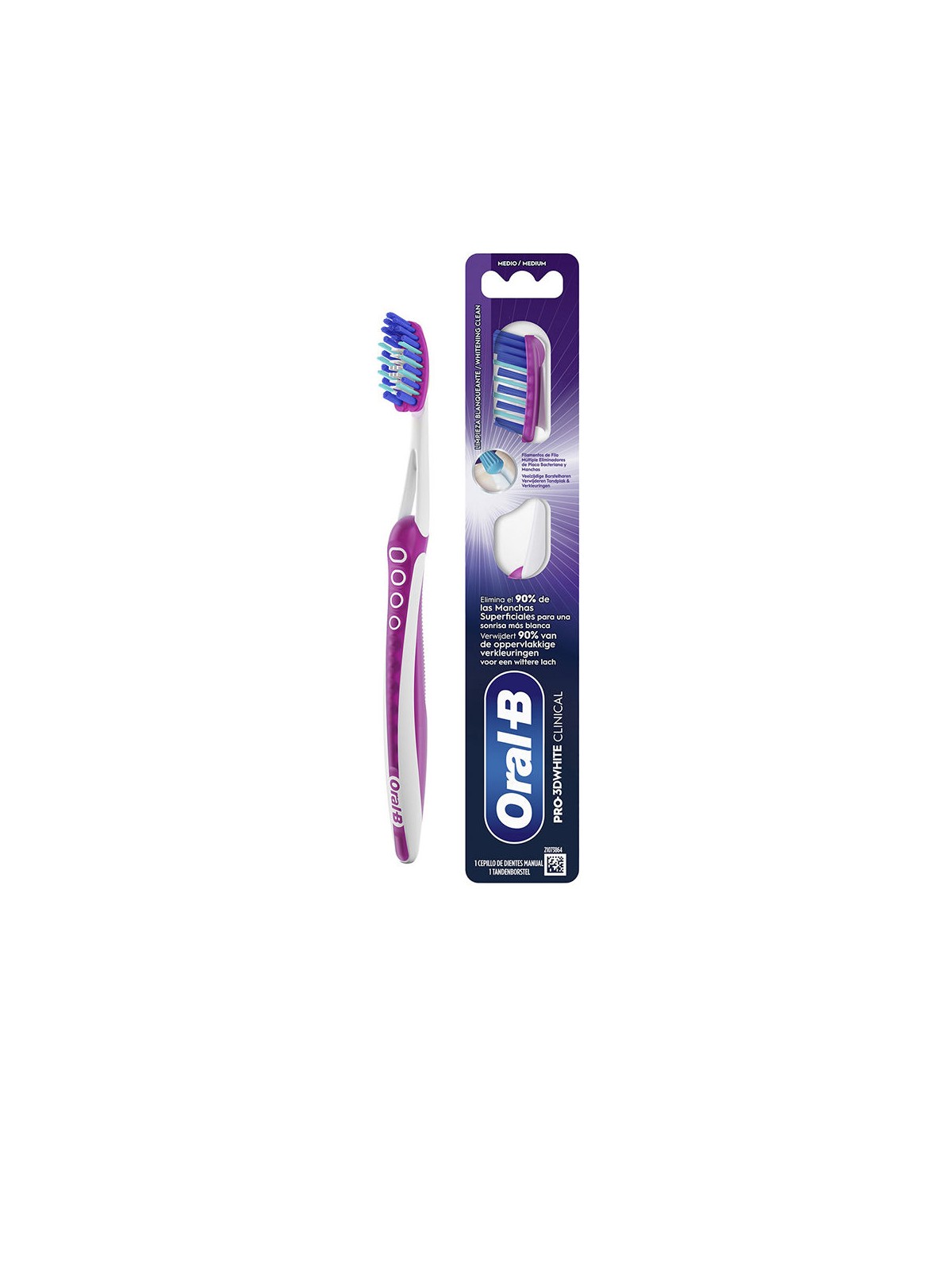Oral-b Spazzolino da denti clinico PRO-3DWHITE 38 n.medio 1 unità unisex