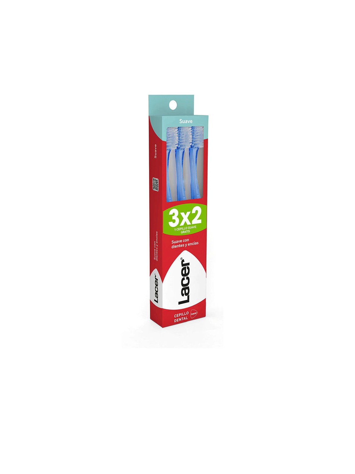 Lacer Spazzolino da denti morbido, confezione da 3 unisex