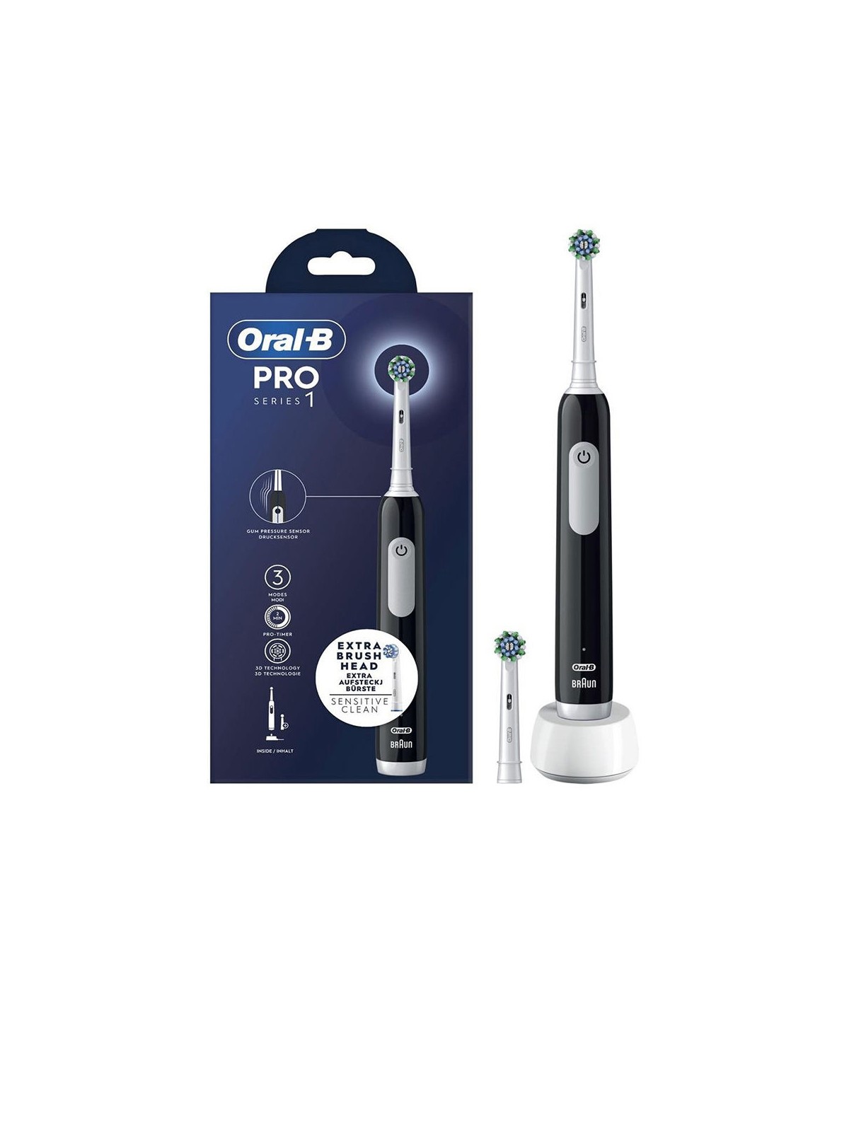 Oral-b Spazzolino elettrico PRO SERIES 1 NERO, 1 pezzo unisex