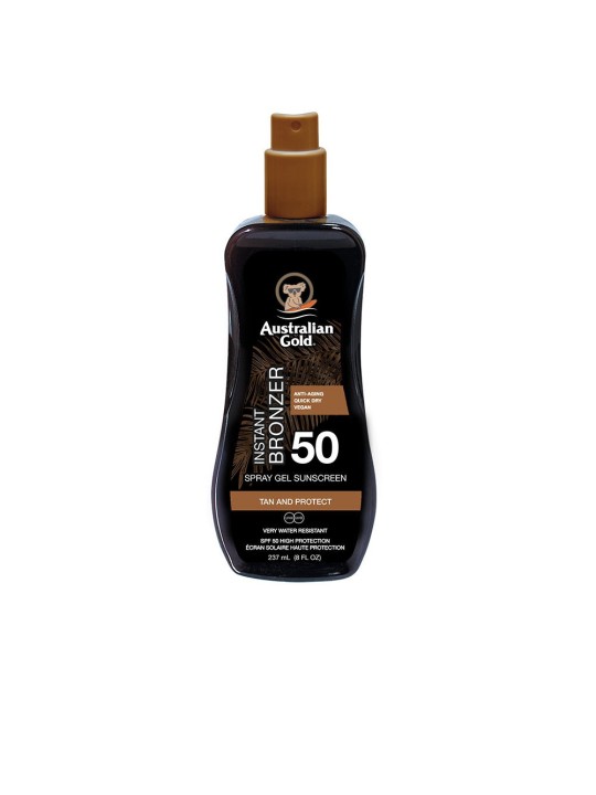 Australian Gold Spray gel solare SPF50 con autoabbronzante istantaneo 237ml unisex