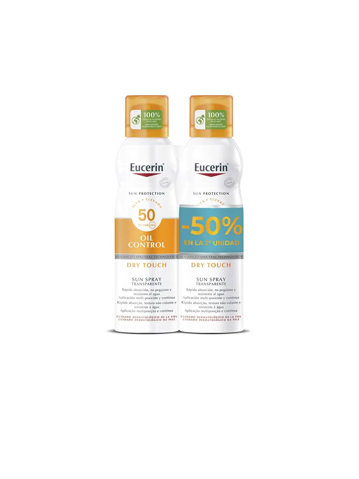 Eucerin Spray protettivo solare SP50+ in promozione 2 x 200ml Body sunscreen SPF50+ 2 X 200 ml unisex