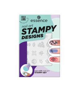 Essence Stencil per nail art STAMPY DESIGNS, 1 pezzo unisex