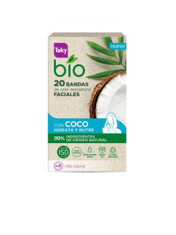 Taky Strisce depilatorie per il viso BIO COCO, 20 pezzi donna