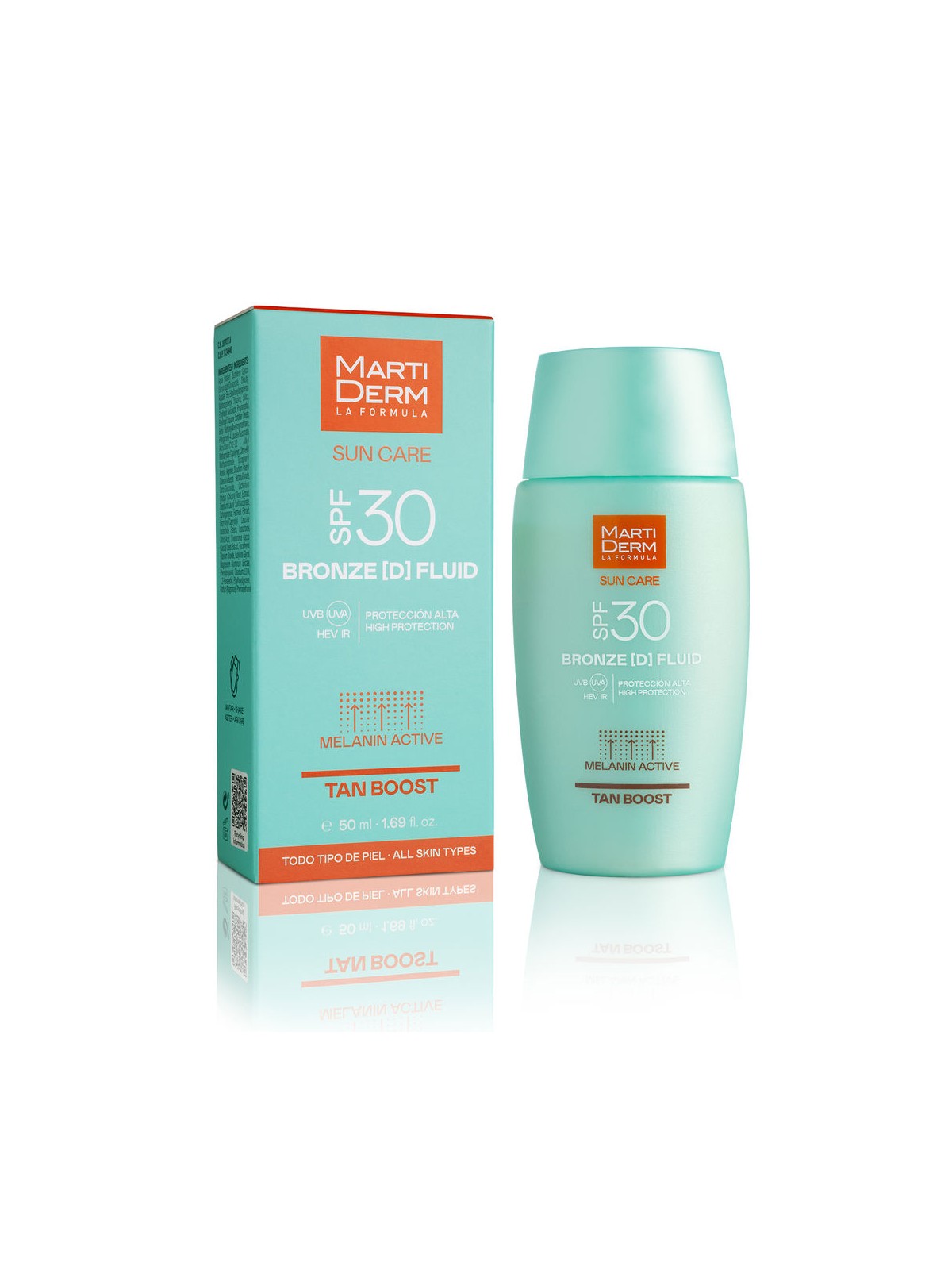 Martiderm SUN CARE BRONZE D Fluido autoabbronzante con protezione solare SPF30 50ml unisex