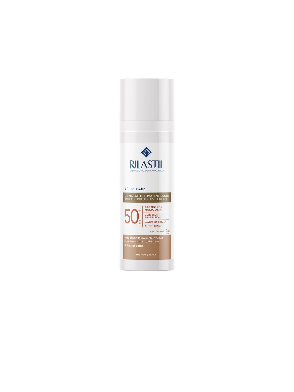 Rilastil SUN SYSTEM AGE REPAIR COLOR fotoprotettore anti-età con SPF50+ colorato 50ml donna