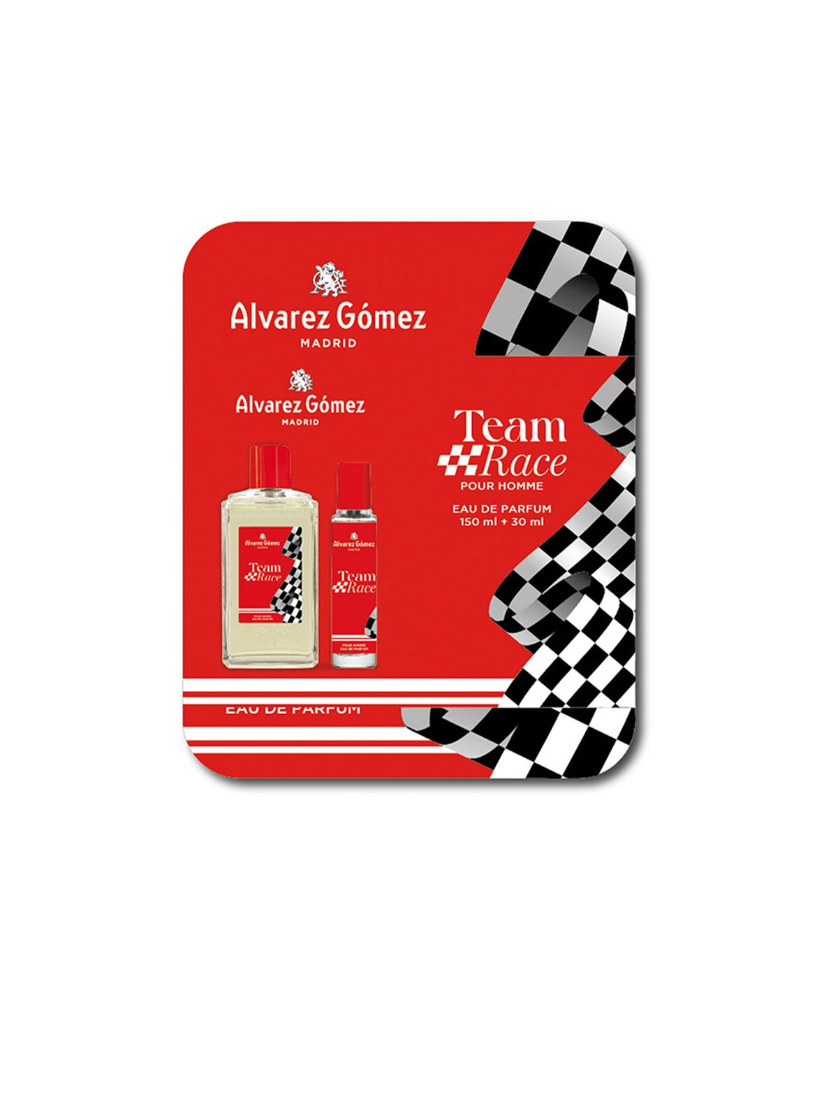 Alvarez Gomez TEAM RACE 2 pezzi SET Eau de Parfum spray 150 ml + Eau de Parfum spray 30 ml uomo