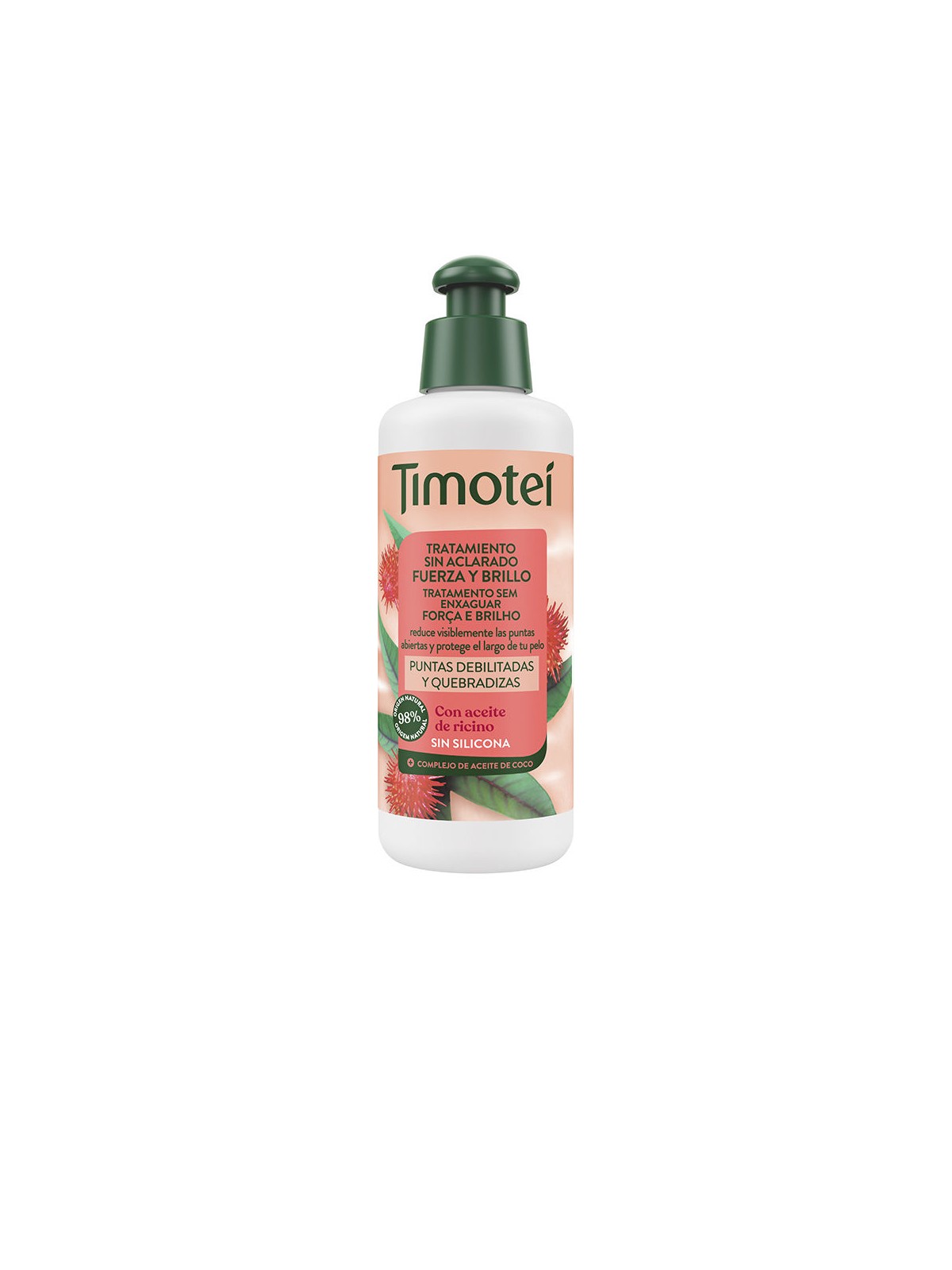 Timotei TIMOTEI Balsamo Rinforzante per Capelli Forti e Lucenti con Olio di Ricino e Olio di Cocco 160ml unisex