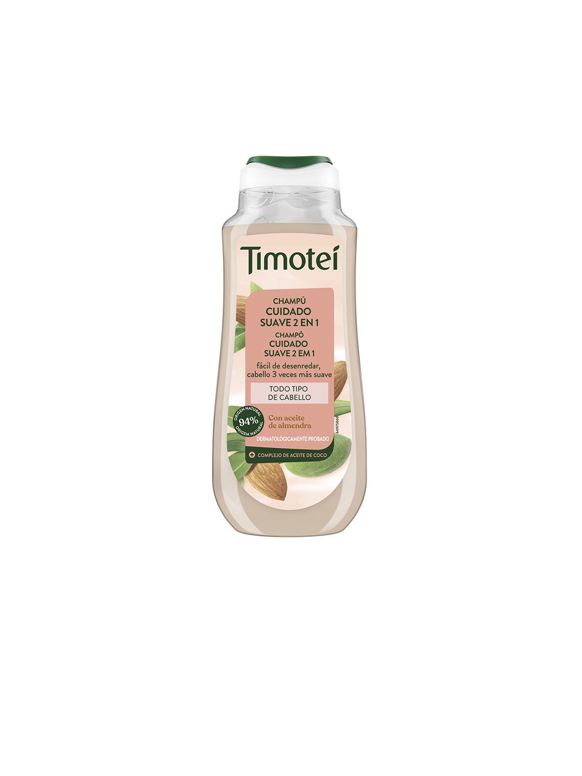 Timotei TIMOTEI Shampoo delicato 2 in 1 con olio di mandorle e cocco per tutti i tipi di capelli 300ml unisex