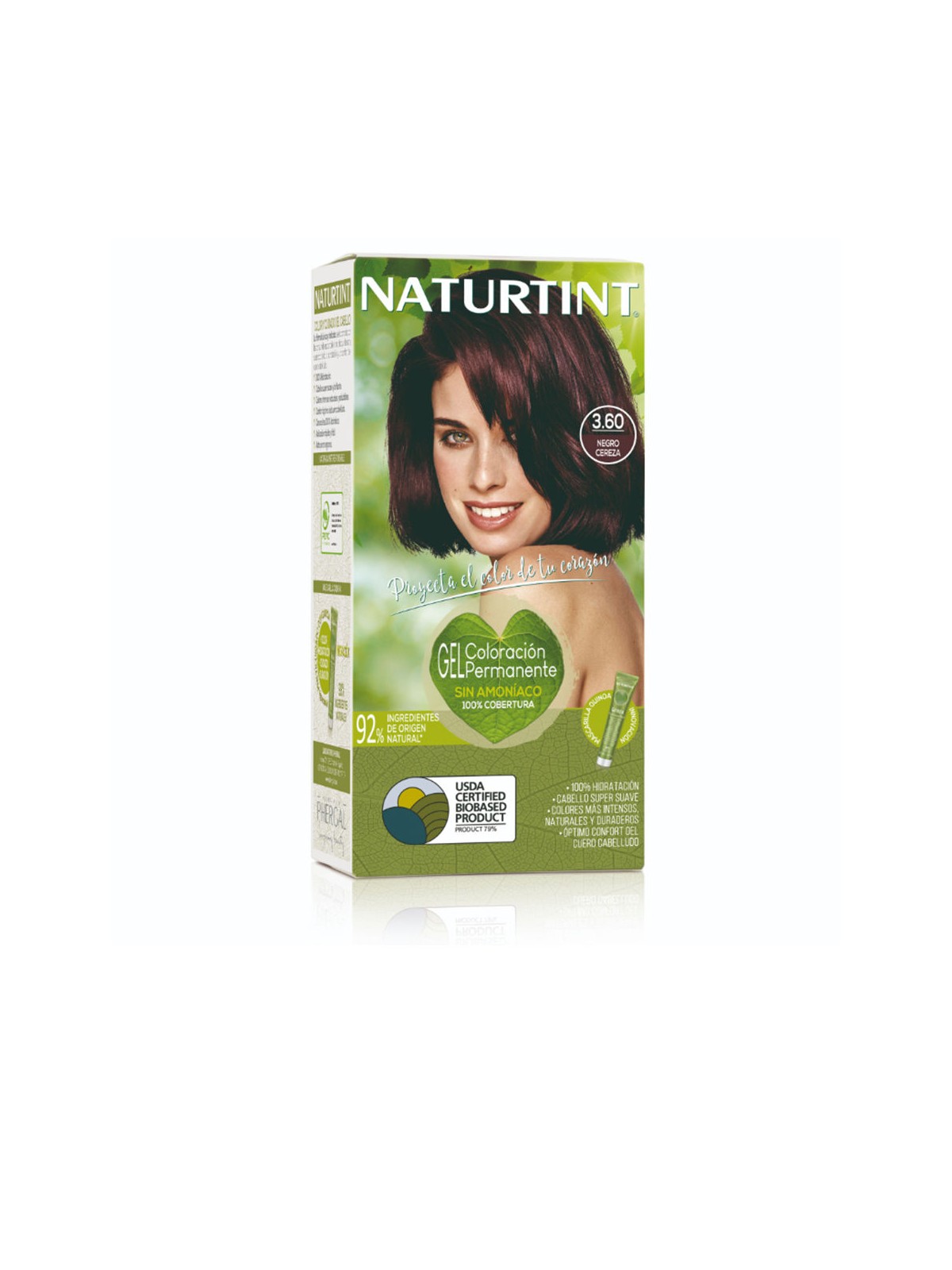 Naturtint Tintura per capelli NATURTINT senza ammoniaca n.3.60 - Nero ciliegia 170ml unisex
