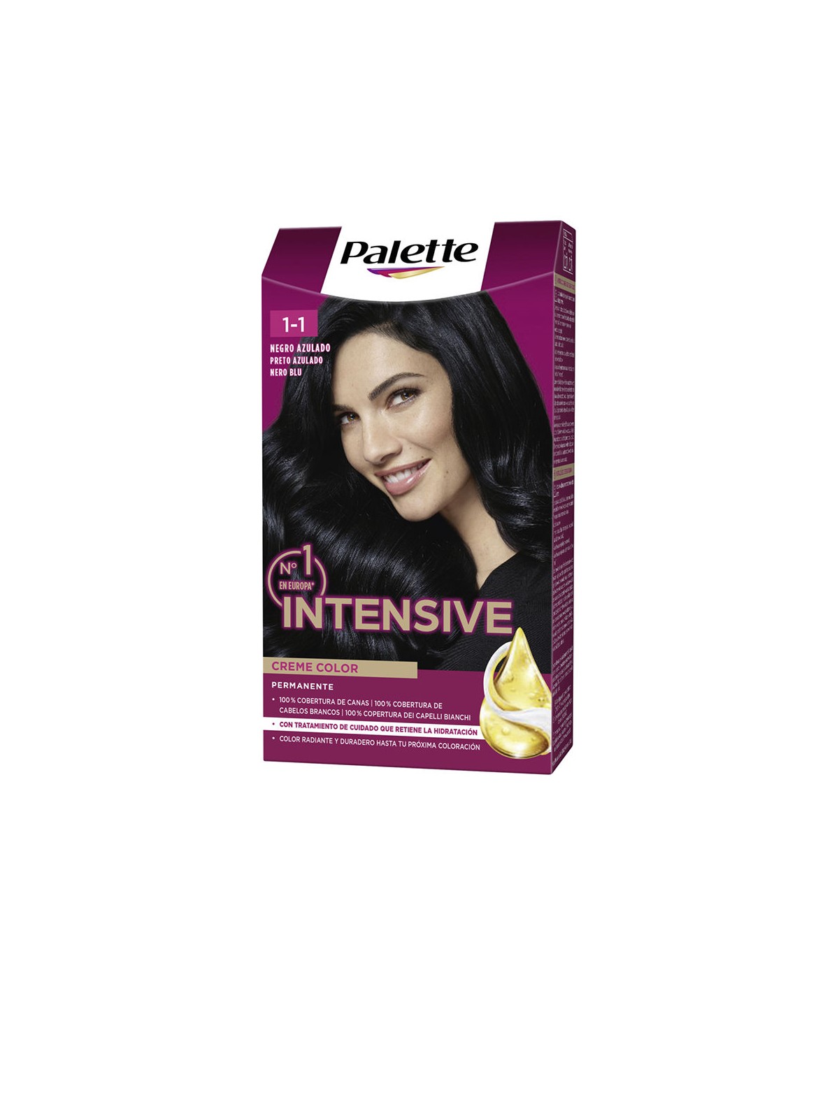 Palette Tintura per capelli PALETTE INTENSIVE n.1.1-blu nero 1 confezione donna