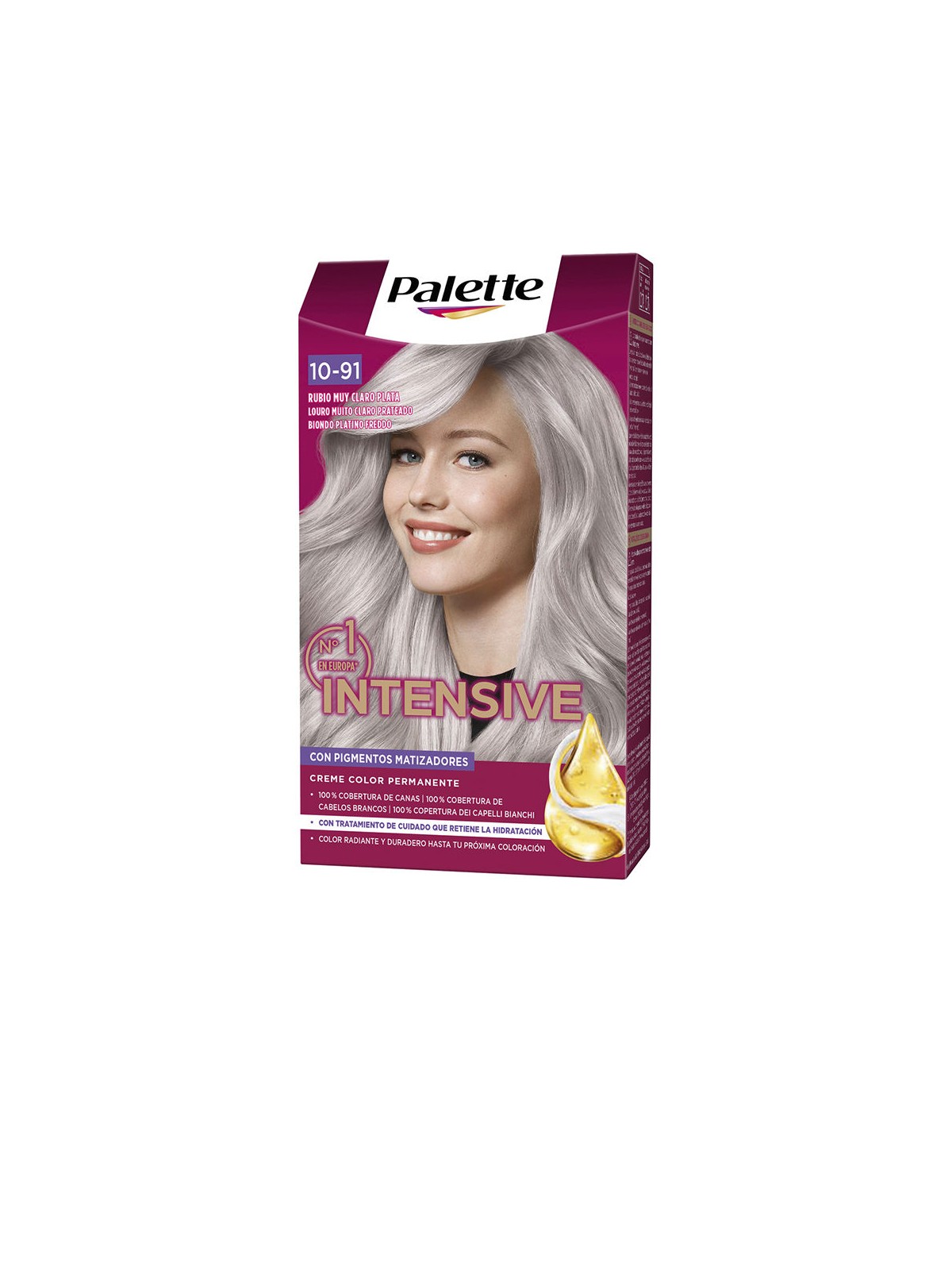 Palette Tintura per capelli PALETTE INTENSIVE n.10.91 - Biondo Argento Chiarissimo 1 confezione donna