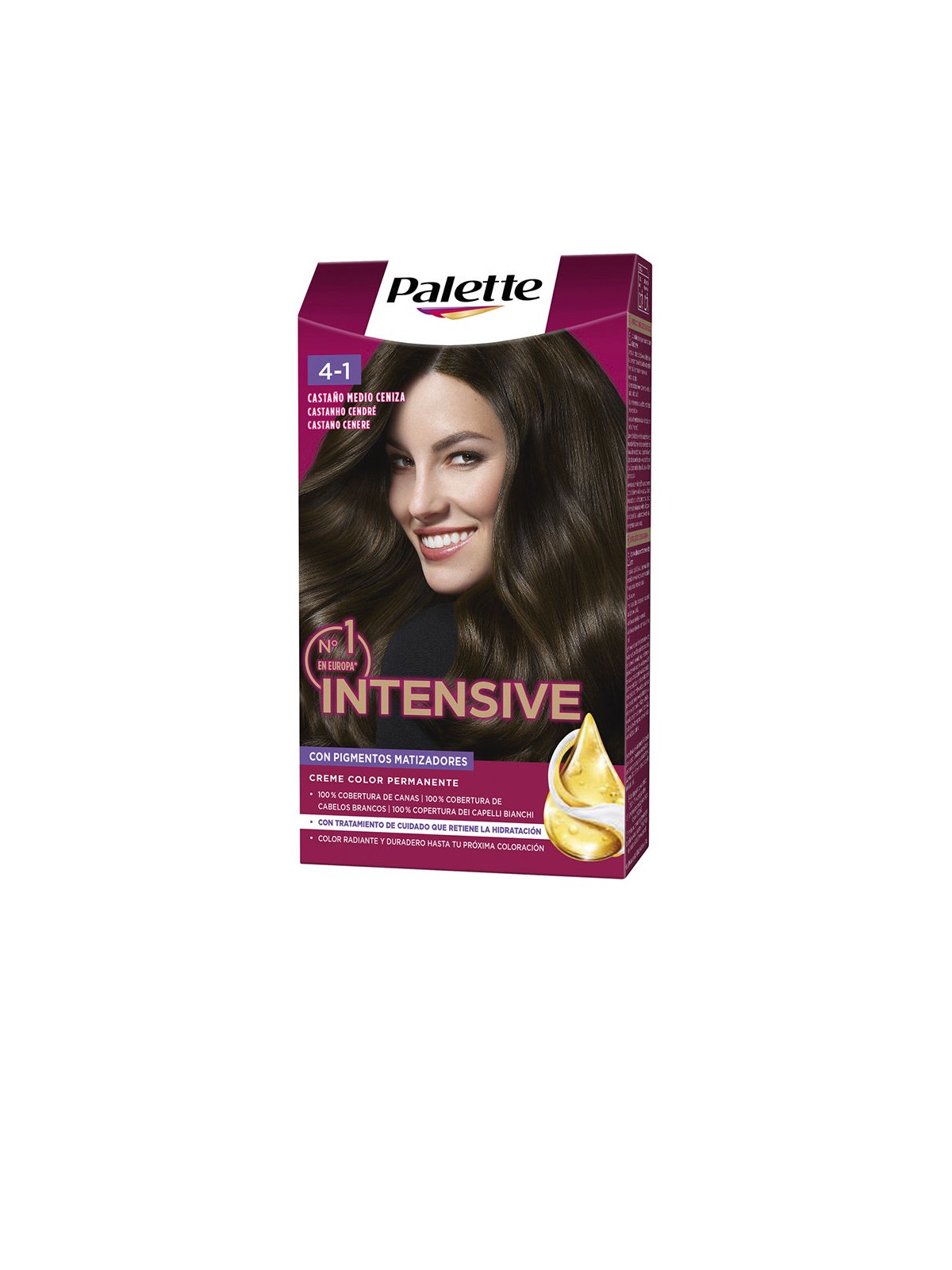 Palette Tintura per capelli PALETTE INTENSIVE n.4.1 - Castano cenere medio 1 confezione donna