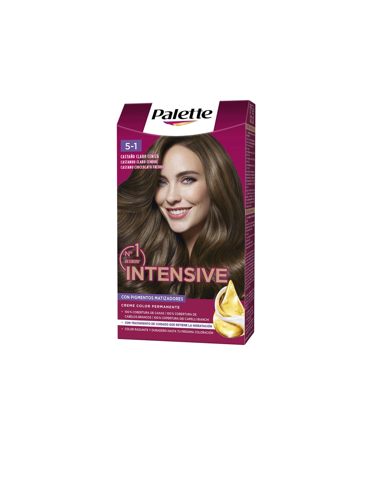 Palette Tintura per capelli PALETTE INTENSIVE n.5.1 - castano cenere chiaro 1 confezione donna