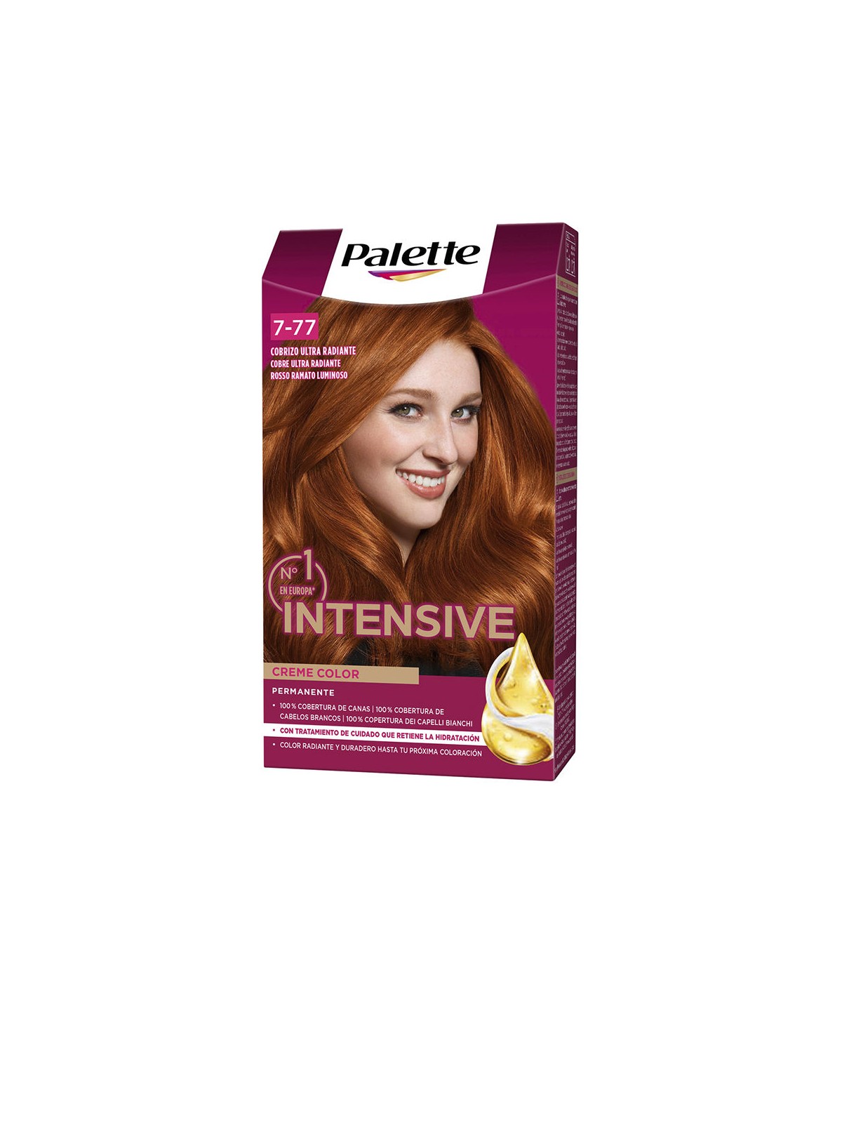 Palette Tintura per capelli PALETTE INTENSIVE n.7.77-Rame Ultra Radioso 1 confezione donna