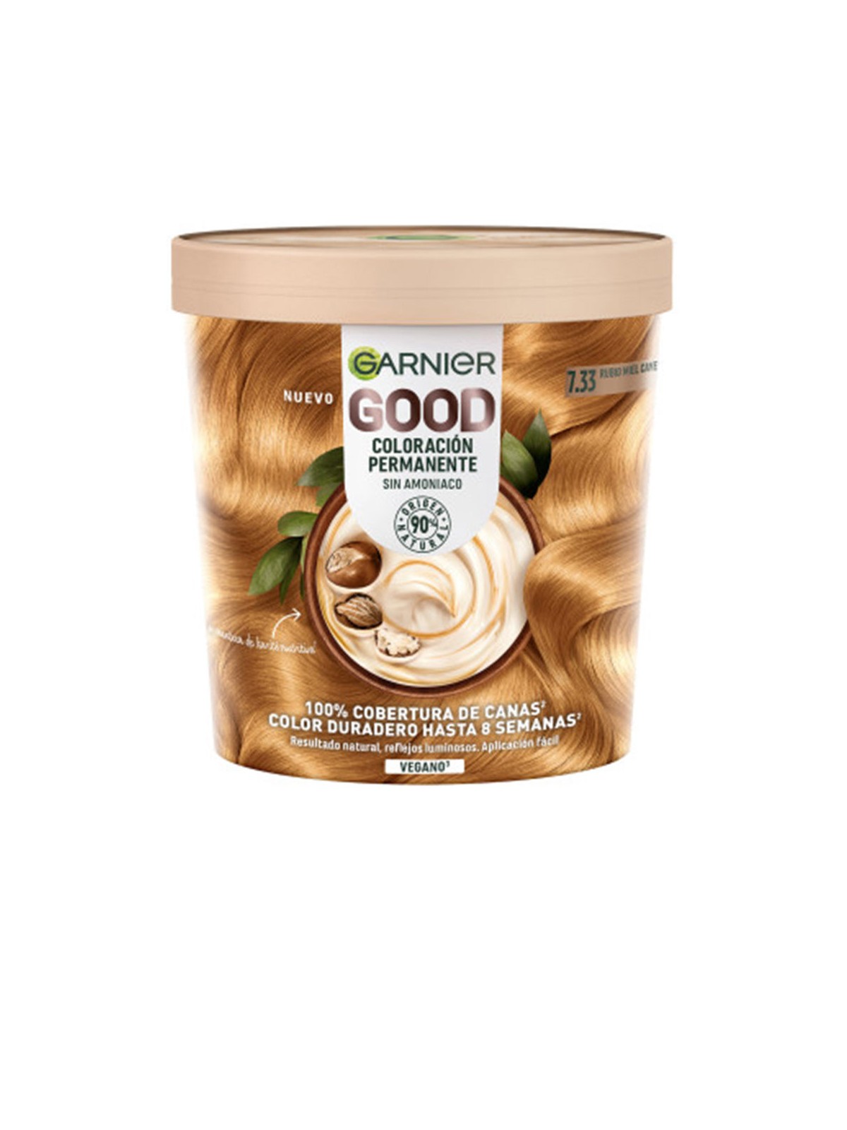 Garnier Tintura per capelli permanente senza ammoniaca GOOD n.7.33-Biondo Noce Moscata 217ml unisex