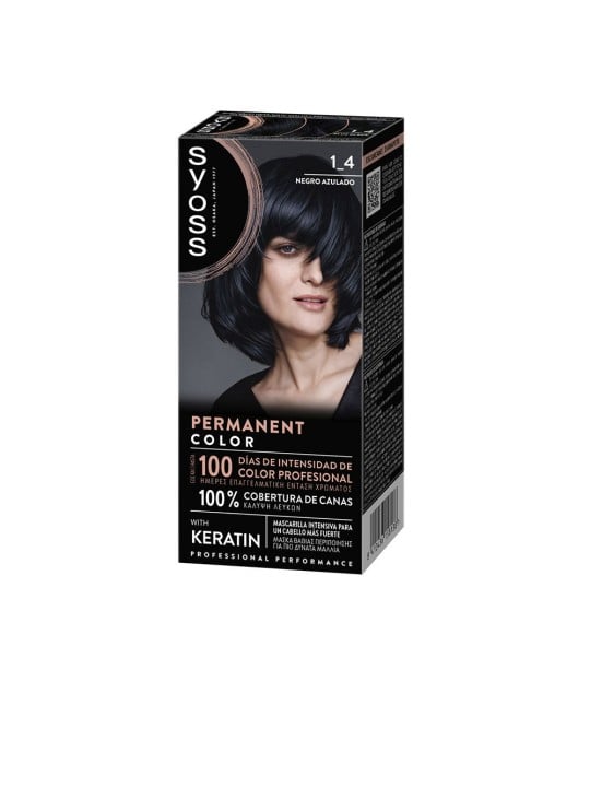 Syoss TINTURA PERMANENTE n.1.4 - Blu Nero 1 unità unisex