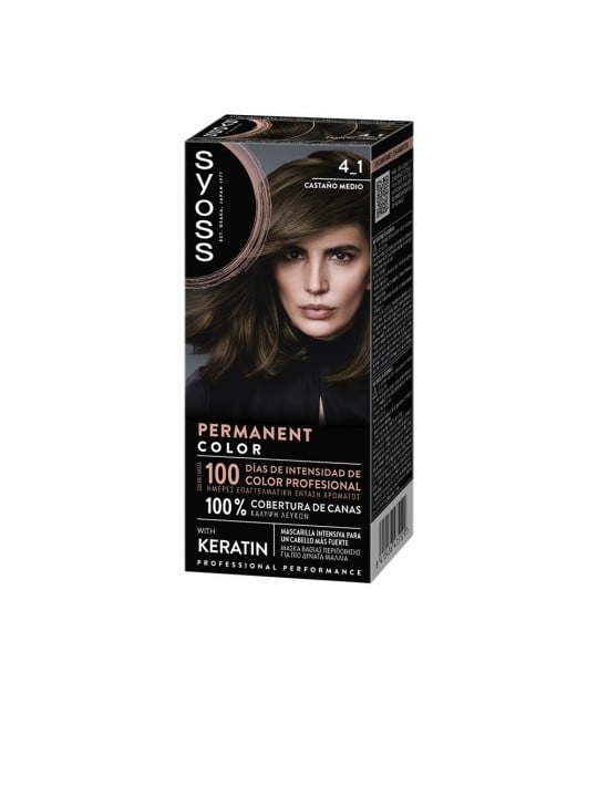 Syoss TINTURA PERMANENTE n.4.1 - Marrone Medio 1 unità unisex