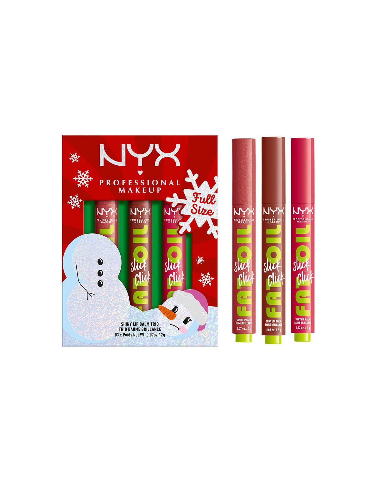 Nyx Professional Make Up TRIO DI LIQUIDI E FAT OIL 3 pezzi unisex