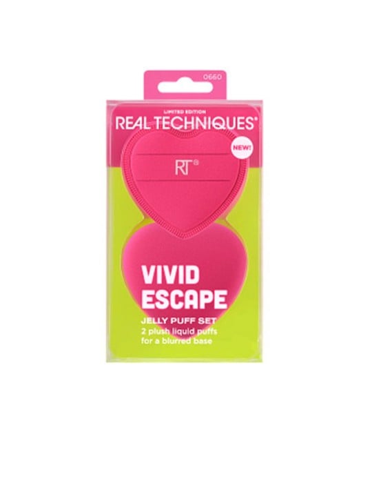 Real Techniques VIVID ESCAPE JELLY PUFF SET 2 pezzi unisex
