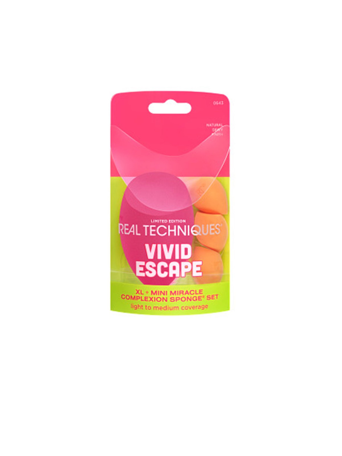 Real Techniques VIVID ESCAPE XL + MINI MIRACLE COMPLEXION SPONGE SET 4 PEZZI unisex