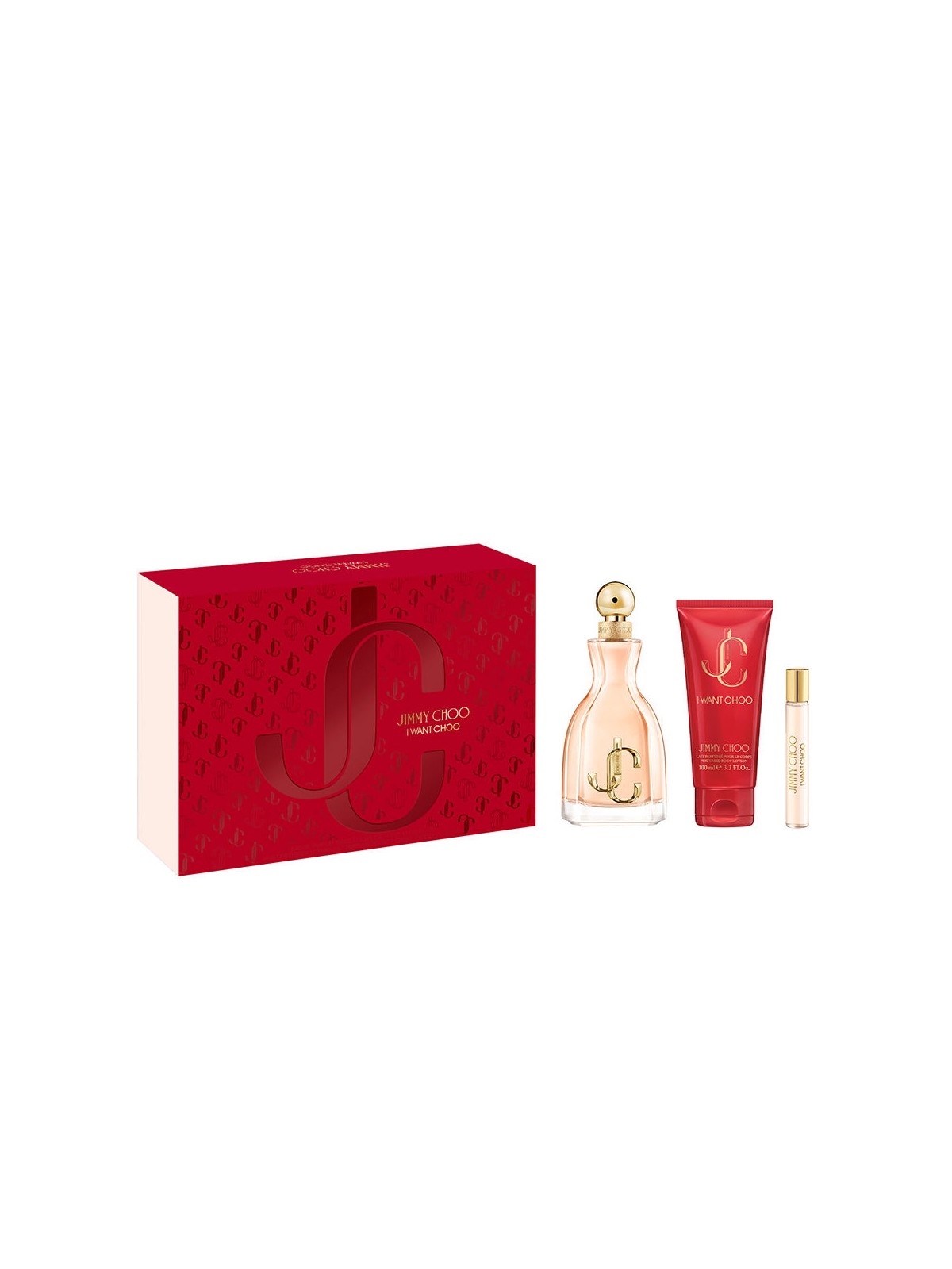 Jimmy Choo VOGLIO LA SET CHOO DA 3 PEZZI Eau de Parfum spray 100ml + Body lotion 100ml + Eau de Parfum spray 7.5ml unisex