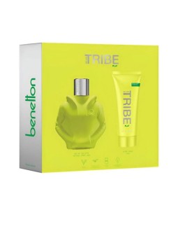 Benetton WE ARE TRIBE PLAY MEN CASE 2 pcs Eau de Toilette spray 90ml + perfumed shower gel 75ml uomo
