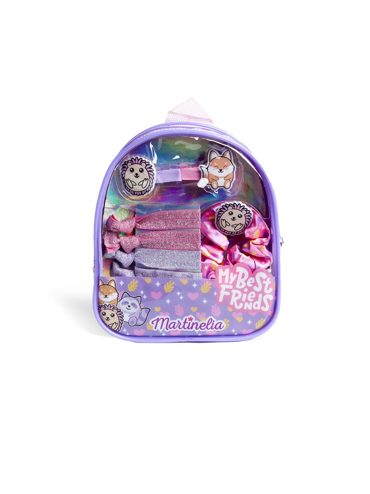 Martinelia ZAINO PER I MIEI MIGLIORI AMICI 8 pezzi 5 scrunchies + 2 clips + 1 backpack unisex